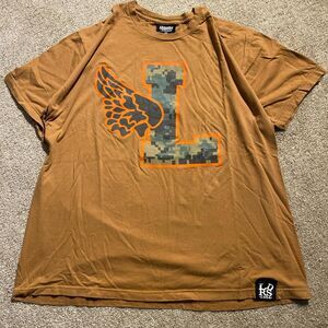 Leaders 1354 Graphic Streetwear Tee Men's Brown and Orange